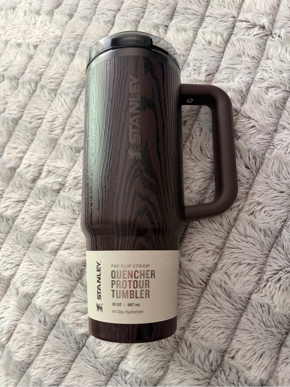 Stanley Quencher ProPour Tumbler - Woodgrain Dark Brown